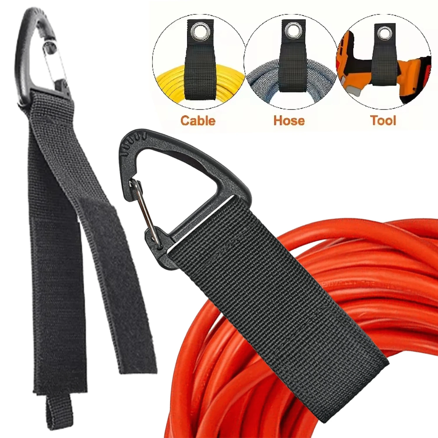 Cable Velcro Strap - 헤비 듀티 공구 보관 스트랩 벽걸이형