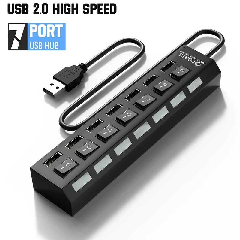 Desk Setup Usb Hub - 7 in 1 USB 3.0 허브