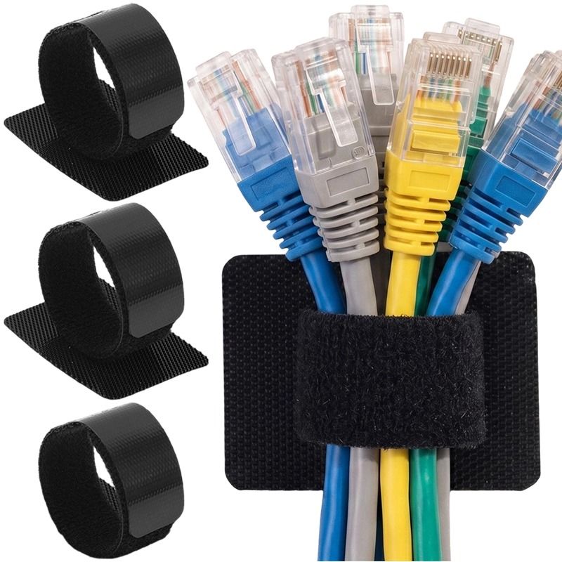 Cable Velcro Strap - 자가 접착식 케이블 정리 세트 나일론