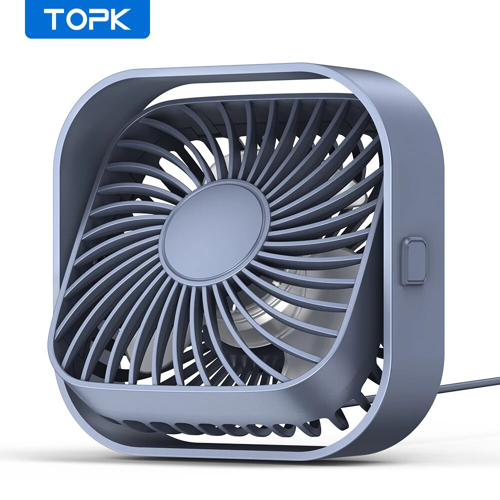 Fan Desk Small Usb - TOPK USB 책상 선풍기, 강력한 기류