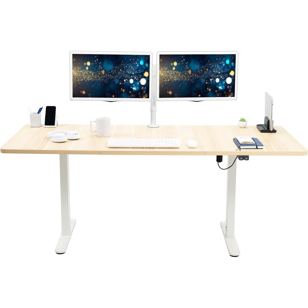 Desk Setup Kit - 전동식 71 x 30인치 스탠드업 책상,