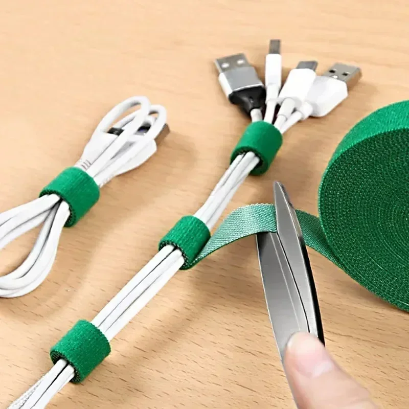 Cable Velcro Strap - 5M/롤 12mm 폭 케이블 정리기 USB
