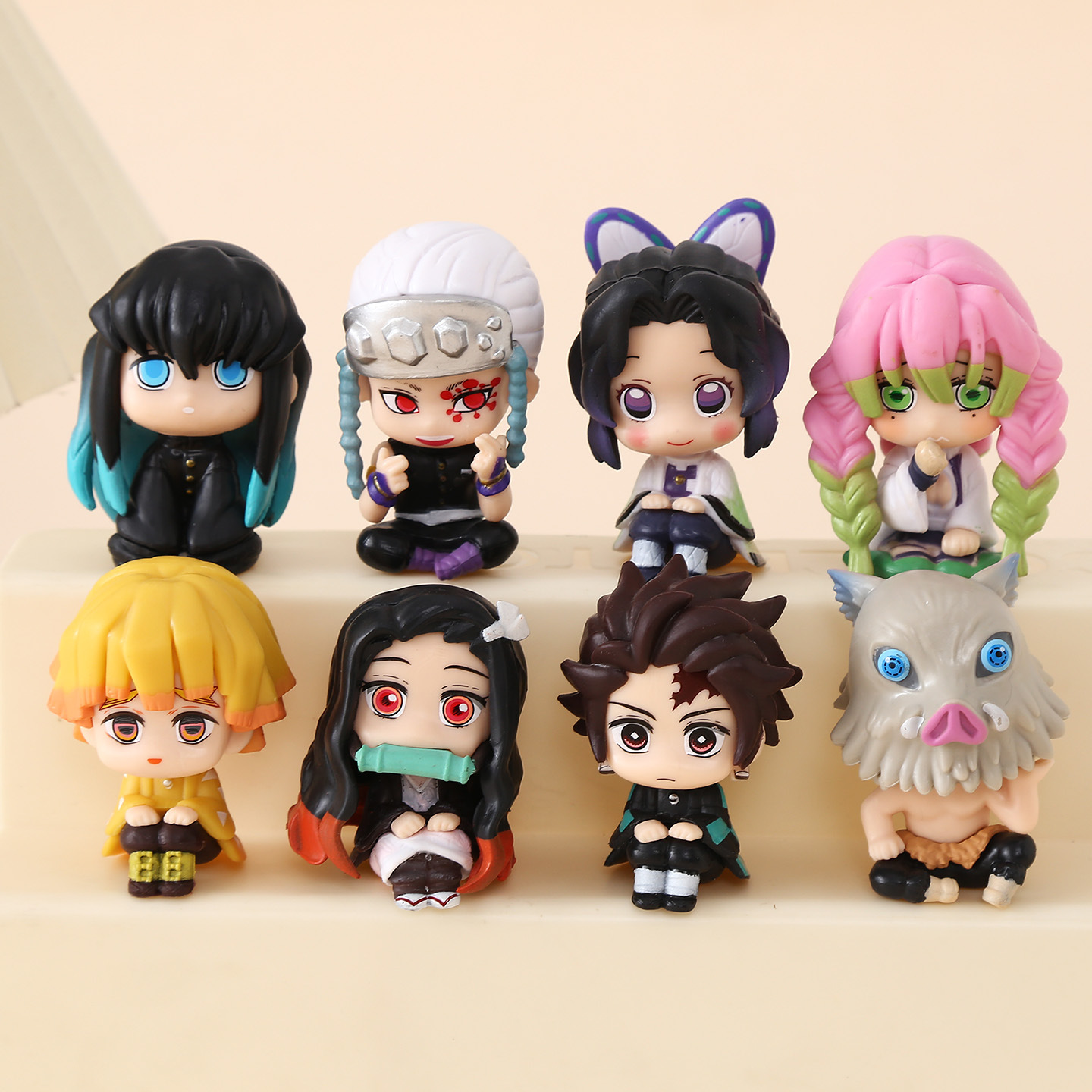 Desk Setup Kawaii - 귀여운 데몬 슬레이어 치비 PVC 피규어