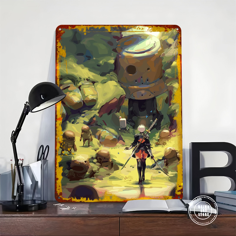 Nier Automata: 2B in Forest 금속 - Desk Setup Poster 리뷰 및 가격