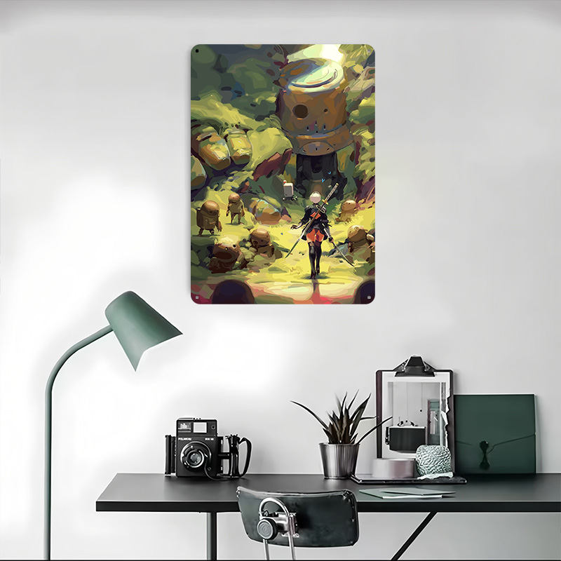 Nier Automata: 2B in Forest 금속 - Desk Setup Poster 리뷰 및 가격