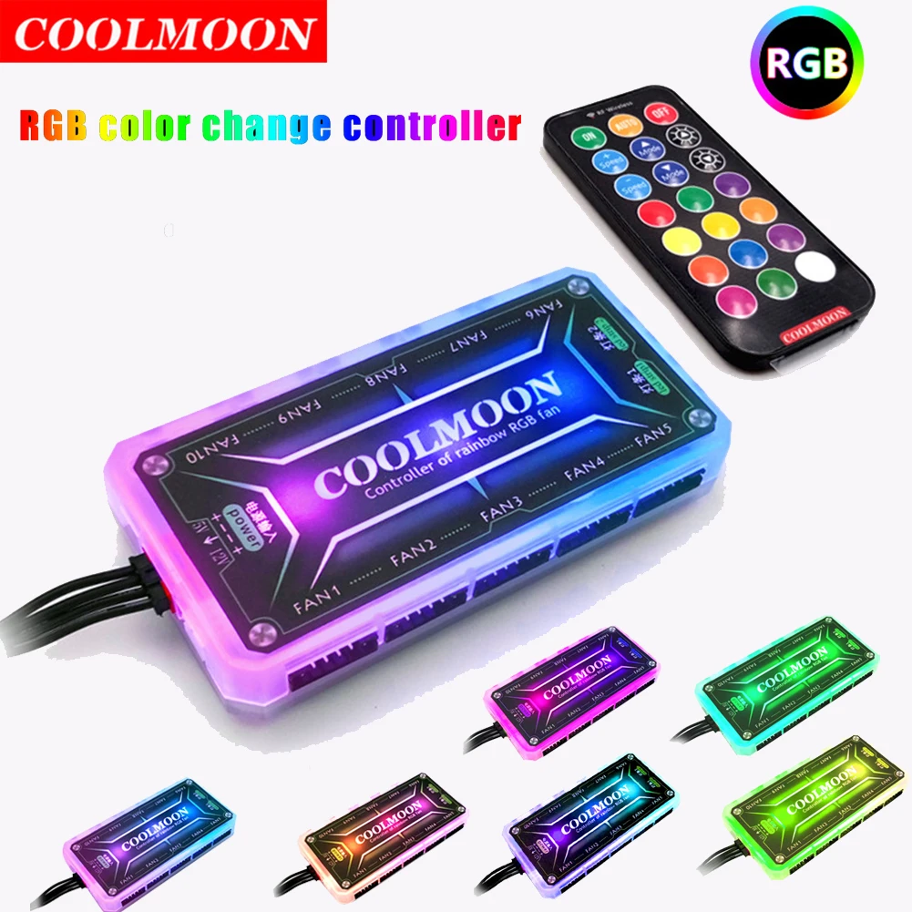 COOLMOON ARGB 컨트롤러, ARGB 냉각 선풍 - Desk Setup Usb Hub 리뷰 및 가격