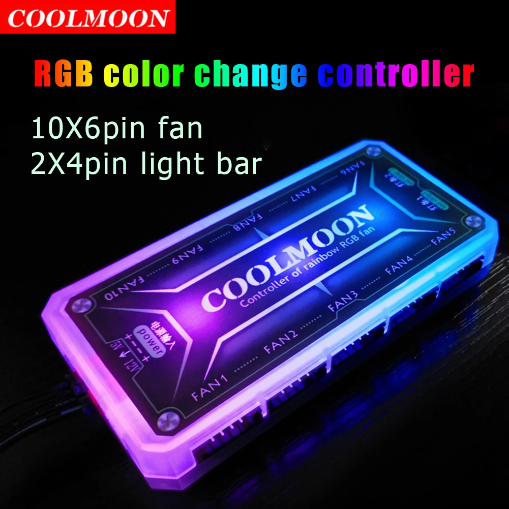 COOLMOON ARGB 컨트롤러, ARGB 냉각 선풍 - Desk Setup Usb Hub 리뷰 및 가격