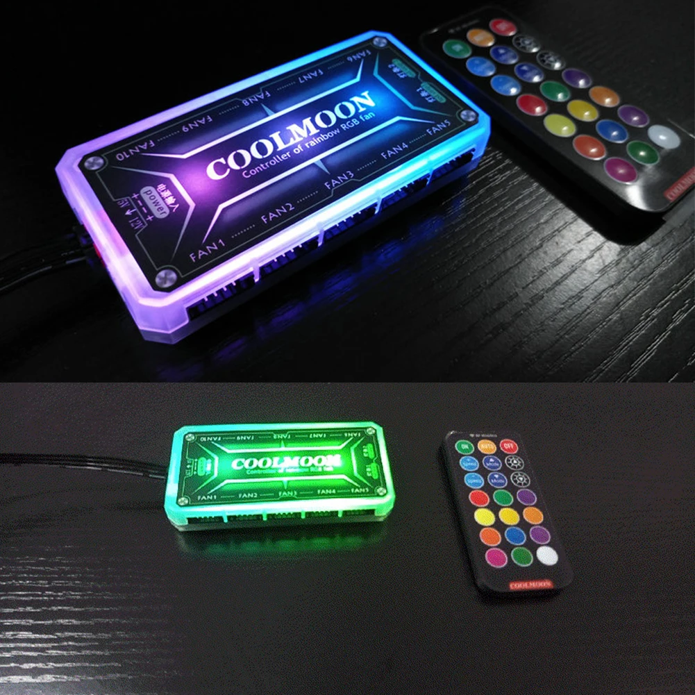 COOLMOON ARGB 컨트롤러, ARGB 냉각 선풍 - Desk Setup Usb Hub 리뷰 및 가격