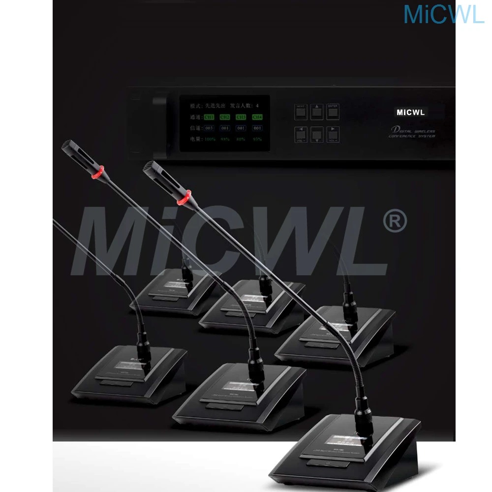 MiCWL 디지털 무선 구즈넥 마이크 회의 시스템, 회 - Desk Setup Kit 리뷰 및 가격