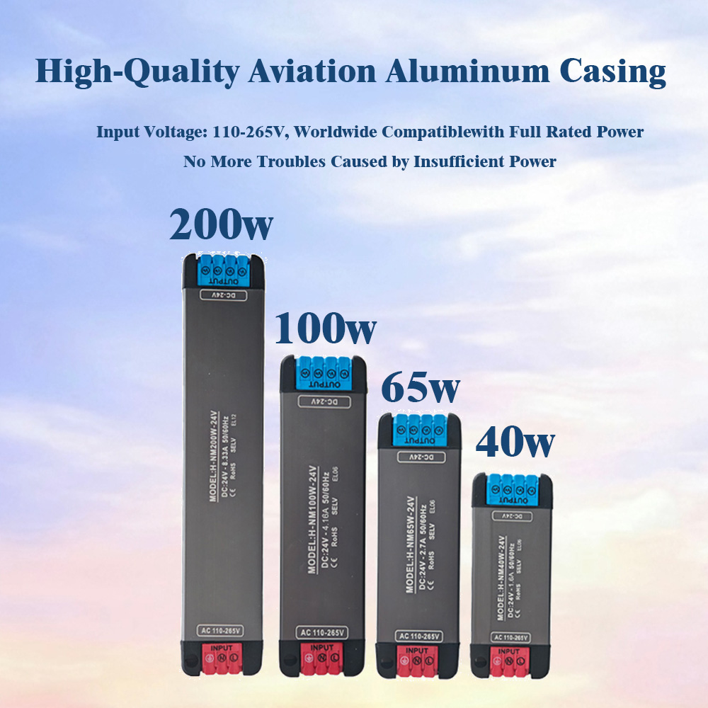 DC24V 200W 100W 65W 40W 초박형 LE - Power Strip Flat 리뷰 및 가격