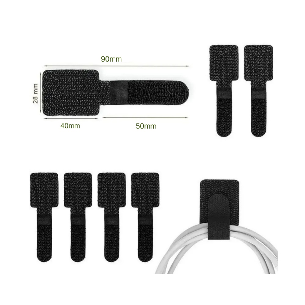 자가 접착식 재사용 가능 케이블 타이 벨크로 고정 와이 - Cable Velcro Strap 리뷰 및 가격