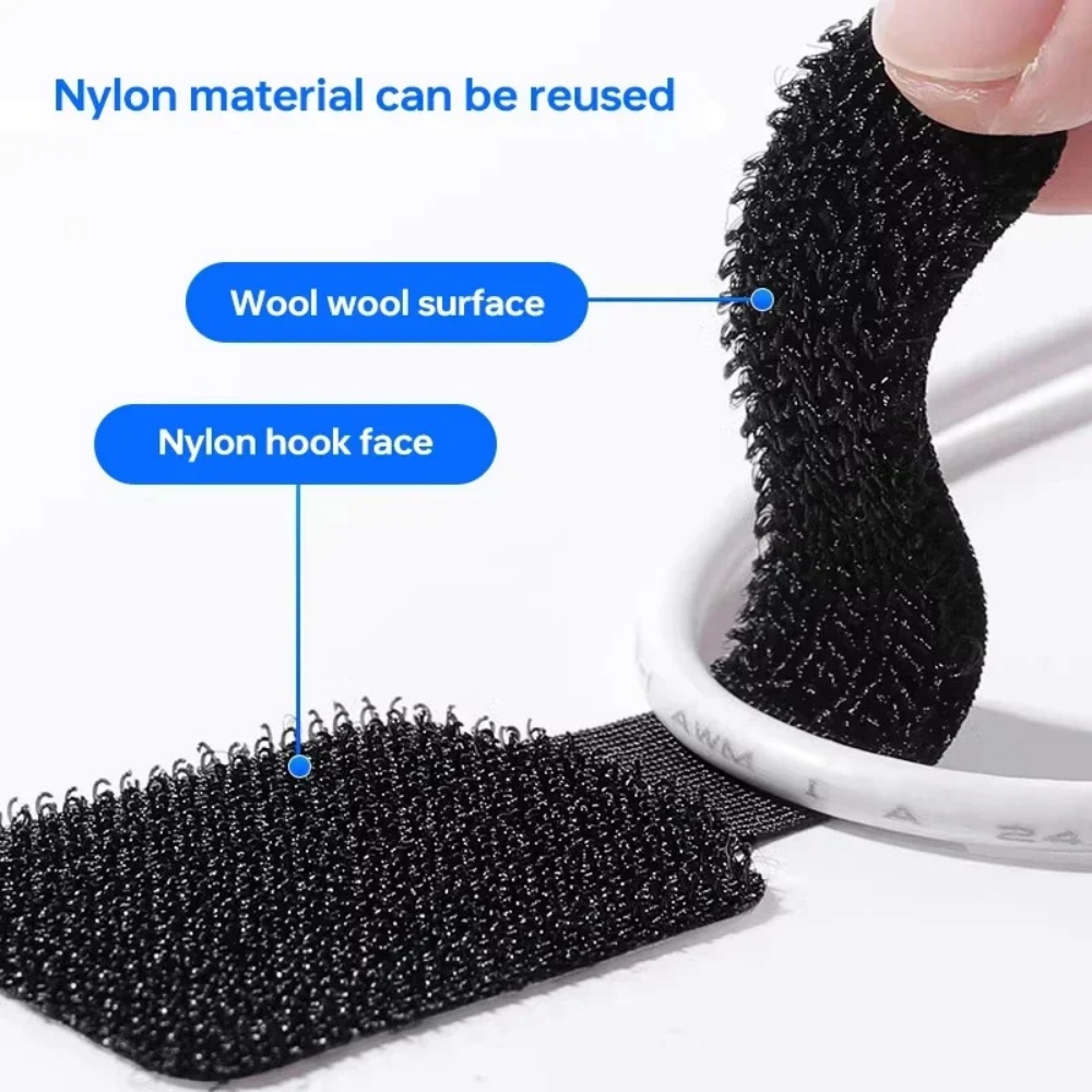 자가 접착식 재사용 가능 케이블 타이 벨크로 고정 와이 - Cable Velcro Strap 리뷰 및 가격