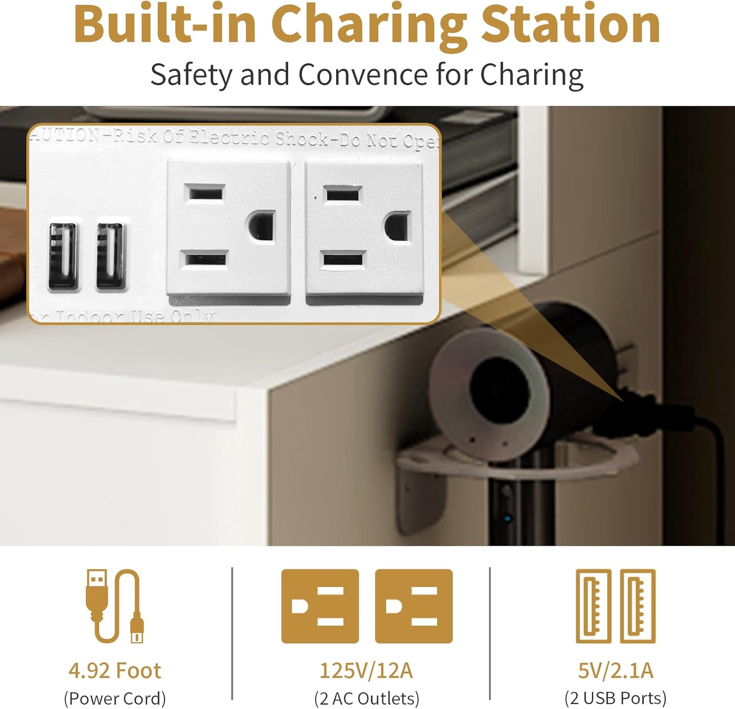 접이식 패널 조명 거울이 있는 3 in 1 화장대, 숨 - Desk Setup Charging Station 리뷰 및 가격