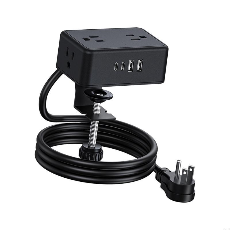 보안 클램프 마운트 전원 스트립 4AC 콘센트 USB  - Desk Setup Usb Hub 리뷰 및 가격
