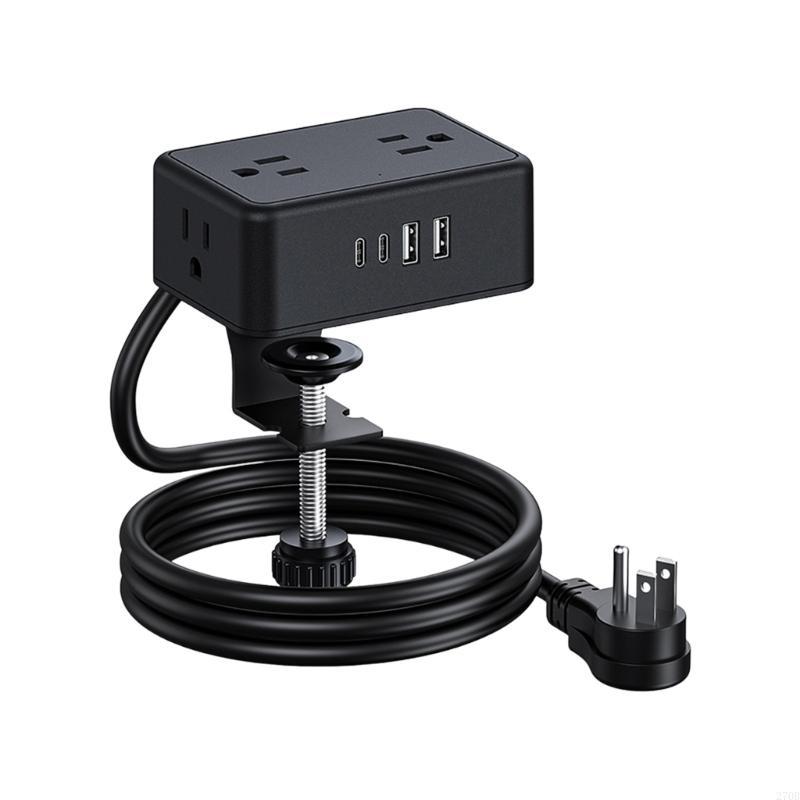 보안 클램프 마운트 전원 스트립 4AC 콘센트 USB  - Desk Setup Usb Hub 리뷰 및 가격