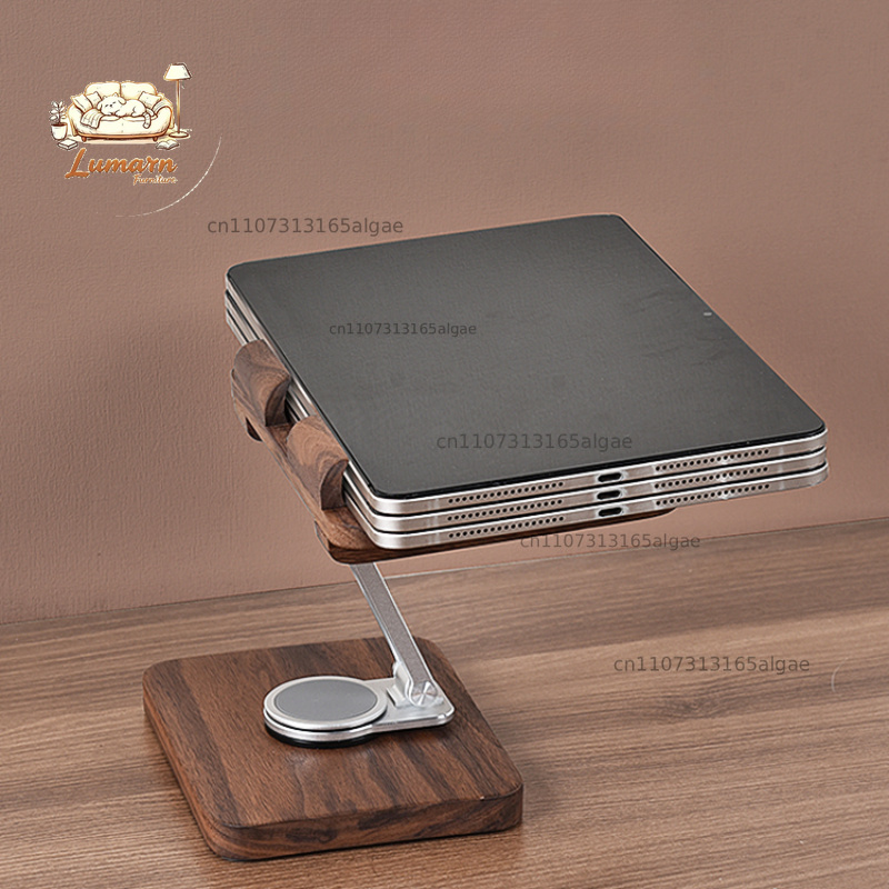 블랙 월넛 아이패드 스탠드 360도 회전 가능 °    - Desk Setup With Ipad 리뷰 및 가격