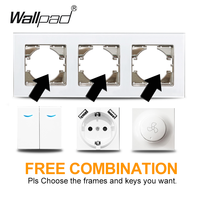 Wallpad 16A EU 소켓 흰색/검정색/회색/금색 - Power Strip Flat 리뷰 및 가격