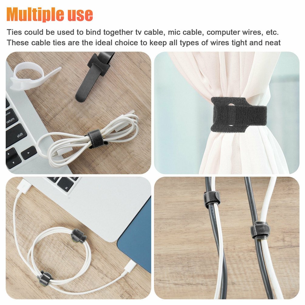 케이블용 벨크로 테이프, 재사용 가능한 고리형 스트랩, - Cable Velcro Strap 리뷰 및 가격