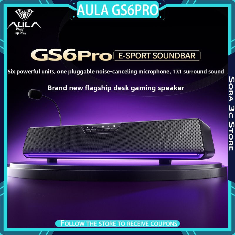 AULA GS6Pro e스포츠 스피커 블루투스 듀얼 모 - Speaker Desk Setup 리뷰 및 가격