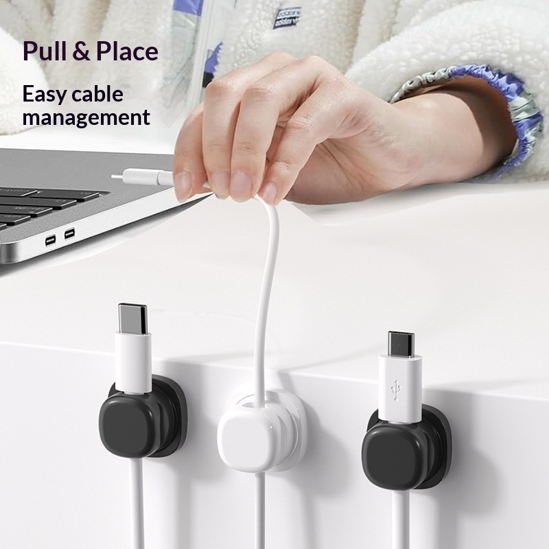 6Pcs 멀티 컬러 회전식 케이블 정리기 멀티 와이어  - Desk Setup Usb Hub 리뷰 및 가격