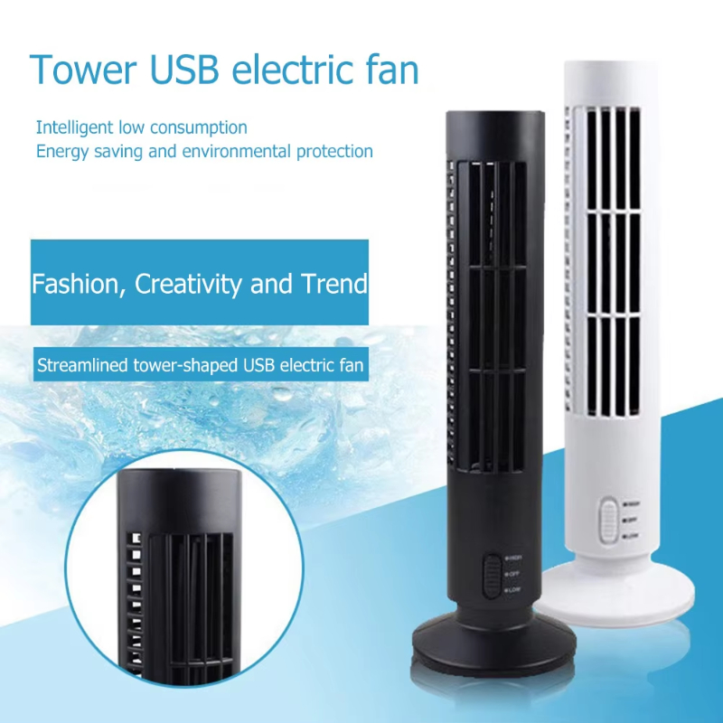 USB 미니 타워 팬 휴대용 수직 책상 팬 5V 소형  - Fan Desk Small Usb 리뷰 및 가격