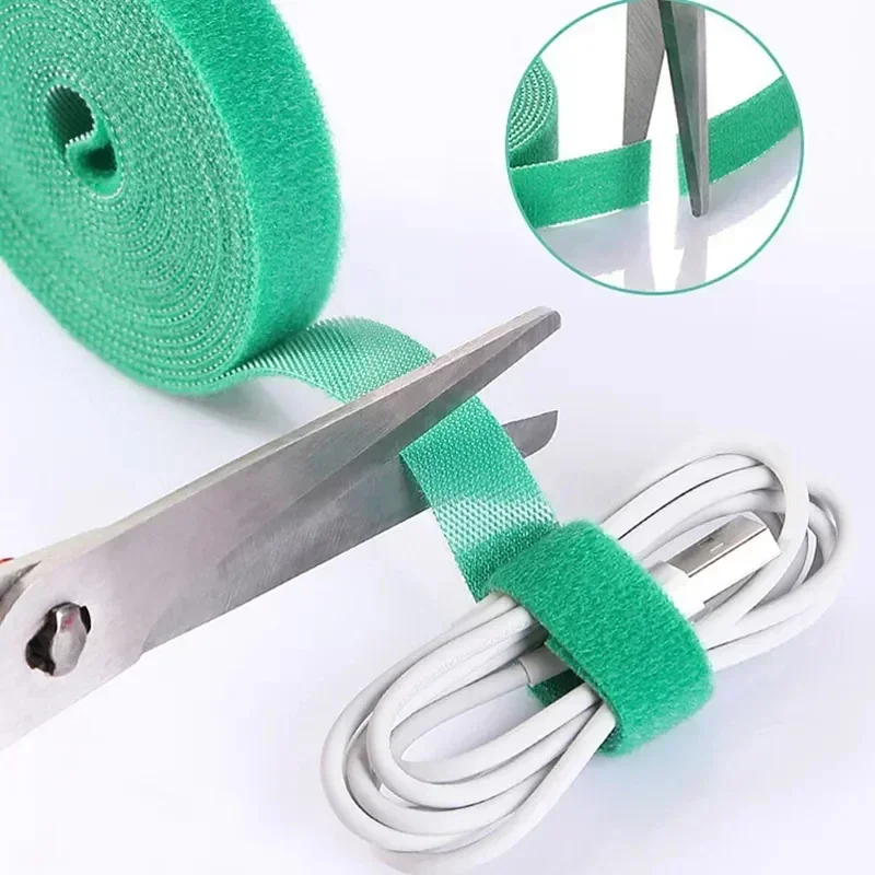 5M/롤 12mm 폭 케이블 정리기 USB 케이블 와인 - Cable Velcro Strap 리뷰 및 가격