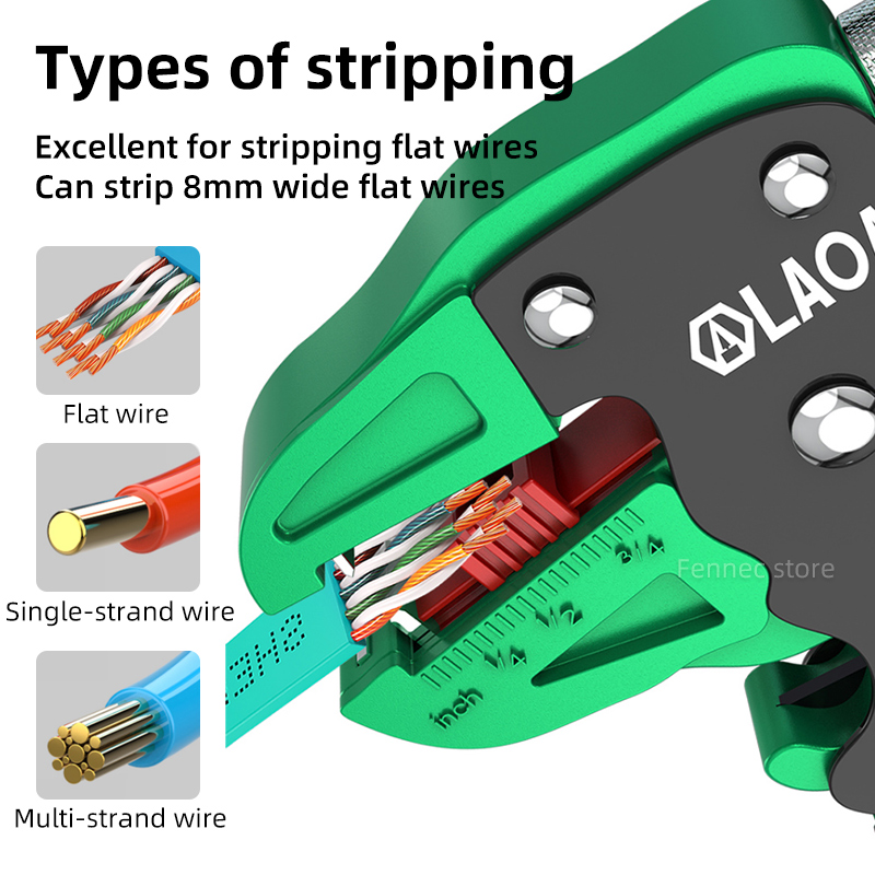 LAOA 와이어 스트리퍼 도구 케이블 절단 니퍼 조정  - Power Strip Flat 리뷰 및 가격