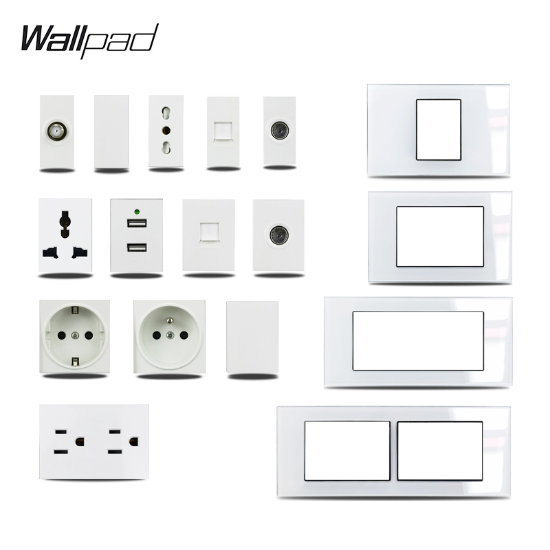 미국 이탈리아 유형 DIY 흰색 유리 패널 위성 TV  - Power Strip Flat 리뷰 및 가격