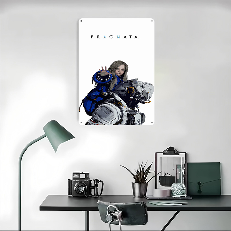 프라그마타 게임 캐릭터 금속 포스터 맞춤형 벽 장식 레 - Desk Setup Poster 리뷰 및 가격