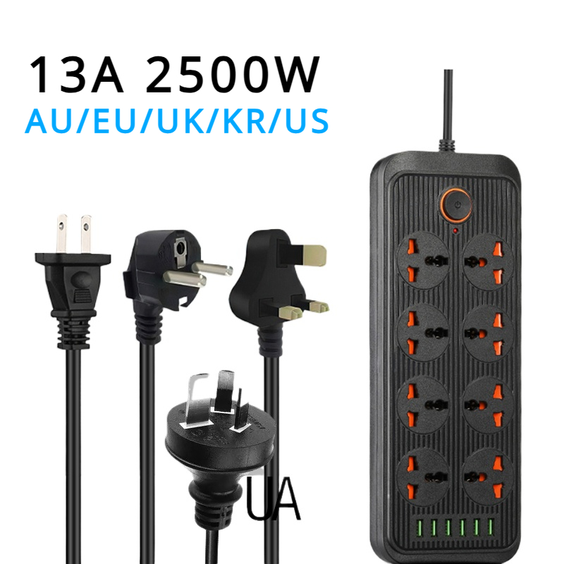 13A 범용 전원 스트립 소켓 콘센트(연장 케이블 포함 - Power Strip Flat 리뷰 및 가격