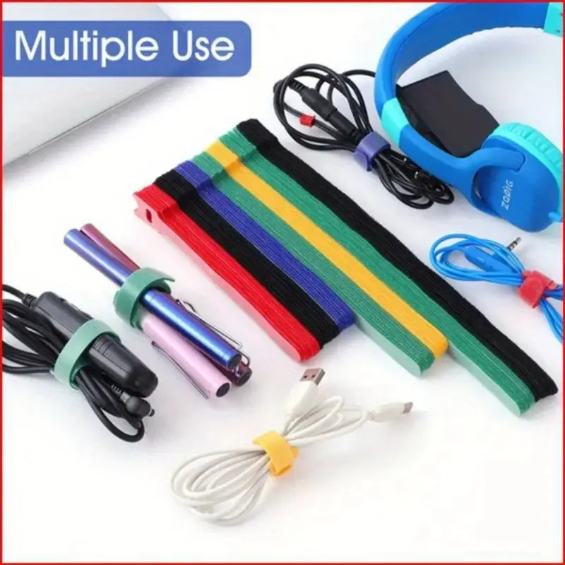 30개 다색 재사용 가능 벨크로 케이블 타이 나일론 셀 - Cable Velcro Strap 리뷰 및 가격