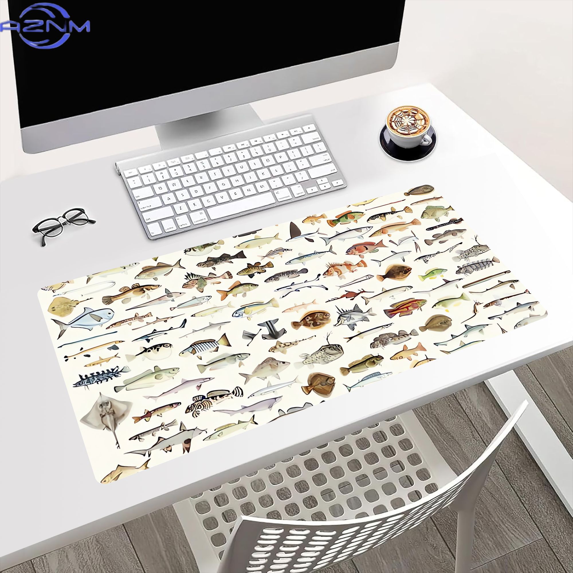분위기 있는 책상 조명용 물고기 모양 데스크 매트 또는 - Desk Setup Bedroom 리뷰 및 가격