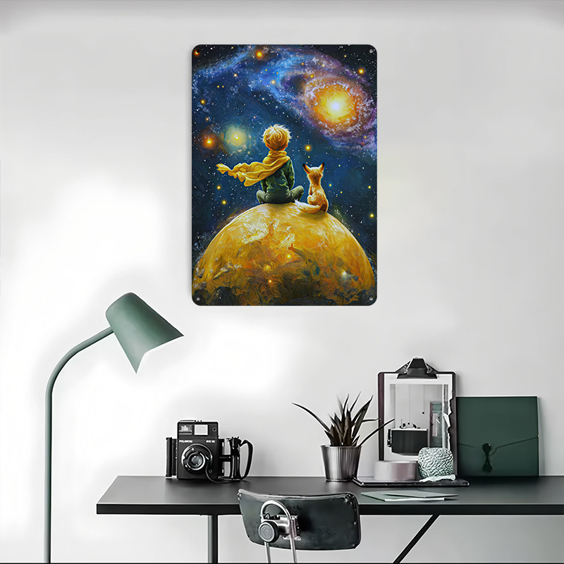 어린 왕자와 여우 프린트 포스터 맞춤형 벽 장식 레트로 - Desk Setup Poster 리뷰 및 가격