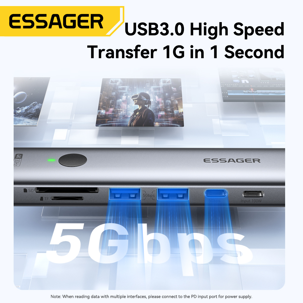 Essager USB C 허브, 맥북, 노트북, 아이패 - Desk Setup Usb Hub 리뷰 및 가격