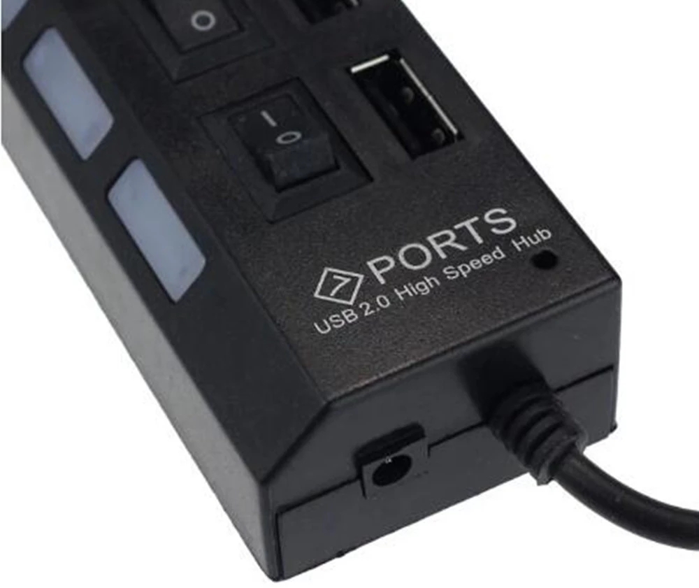노트북 컴퓨터 액세서리용 7 포트 USB 2.0 허브  - Desk Setup Usb Hub 리뷰 및 가격