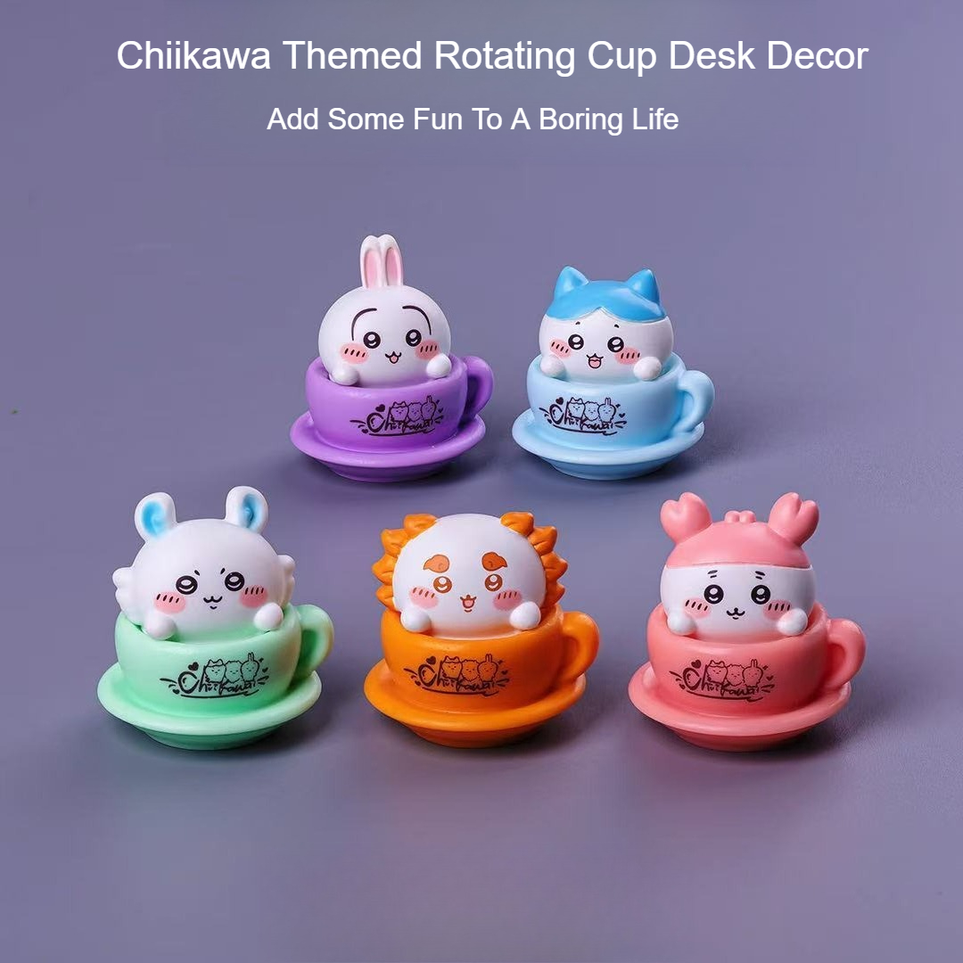 치이카와 회전컵 피규어 귀여운 애니메이션 미니 데스크  - Desk Setup Kawaii 리뷰 및 가격