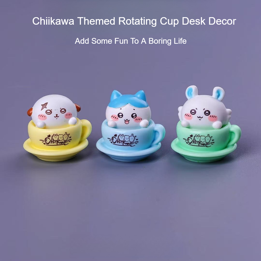 치이카와 회전컵 피규어 귀여운 애니메이션 미니 데스크  - Desk Setup Kawaii 리뷰 및 가격