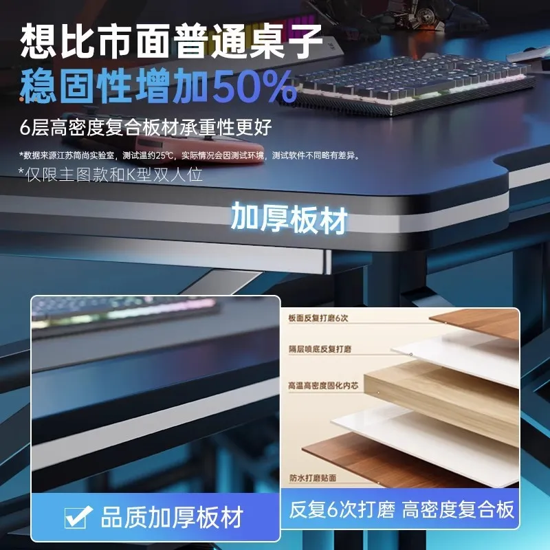 더블 E-스포츠 게이밍 책상, 가정 사무실 침실 워크벤 - Desk Setup Bedroom 리뷰 및 가격